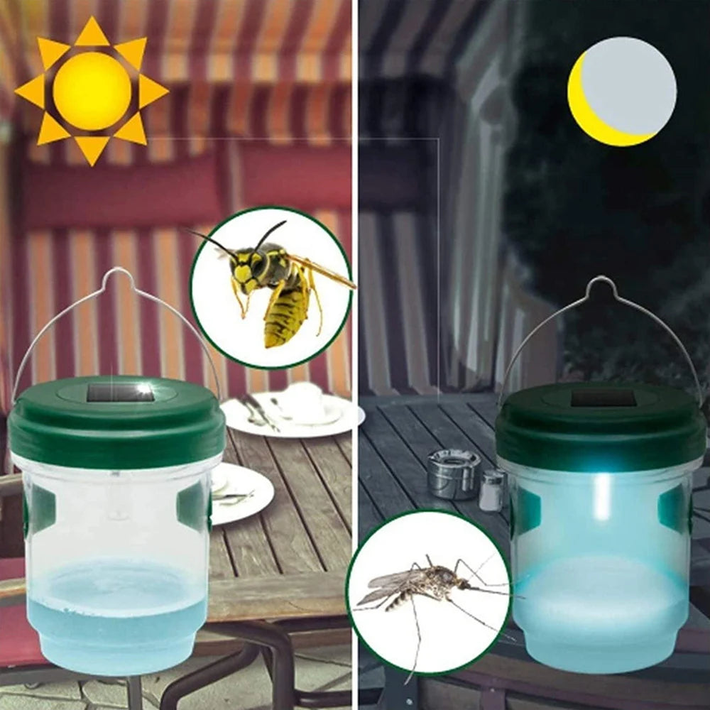 Solar Wasp Trap Waterproof Outdoor Hanging