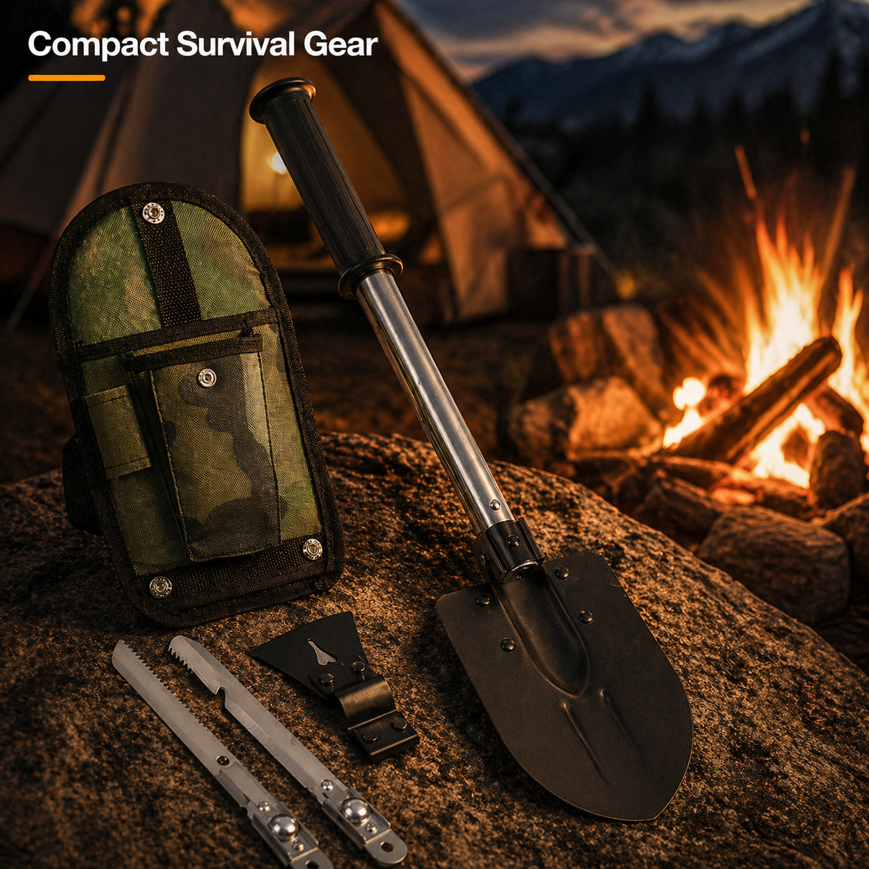 6-In-1 Multi Tool Survival Kit