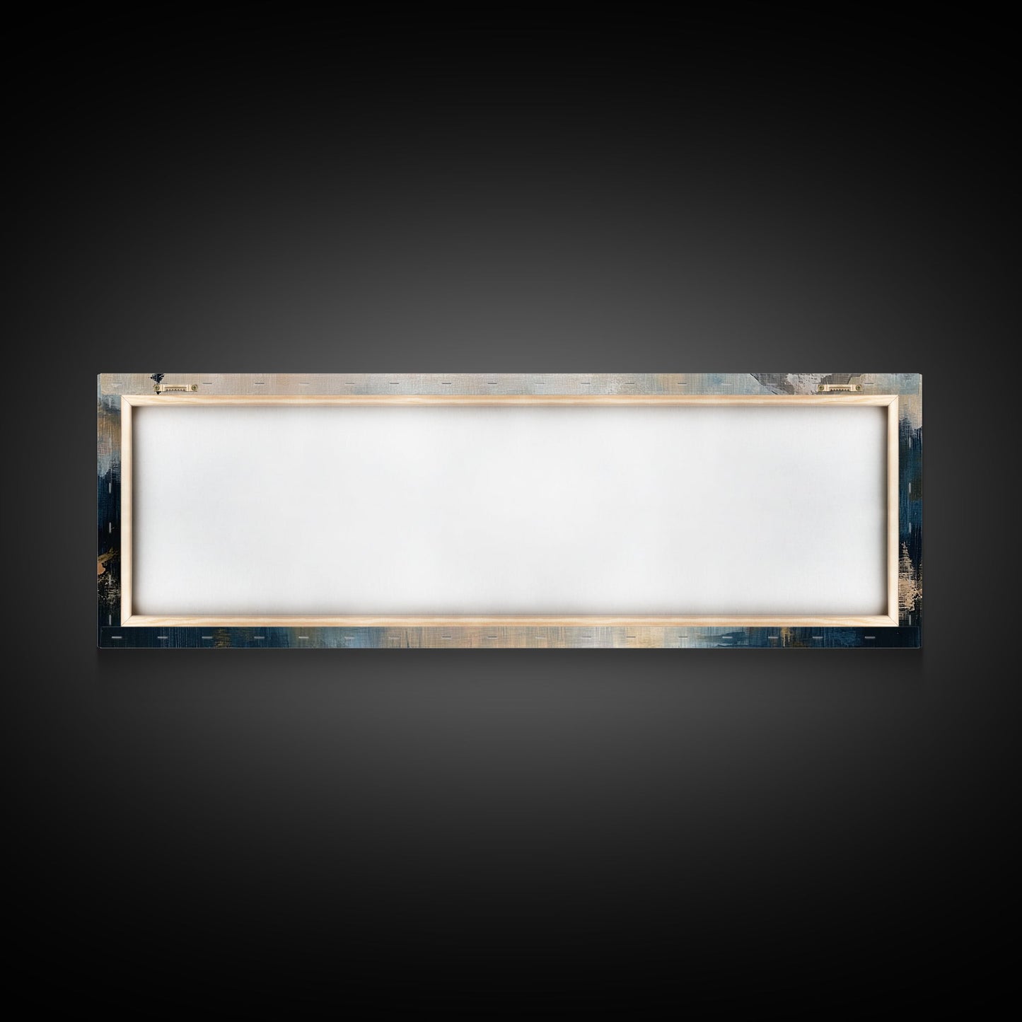 Mountain Lake Reflection Framed Canvas Wall Art