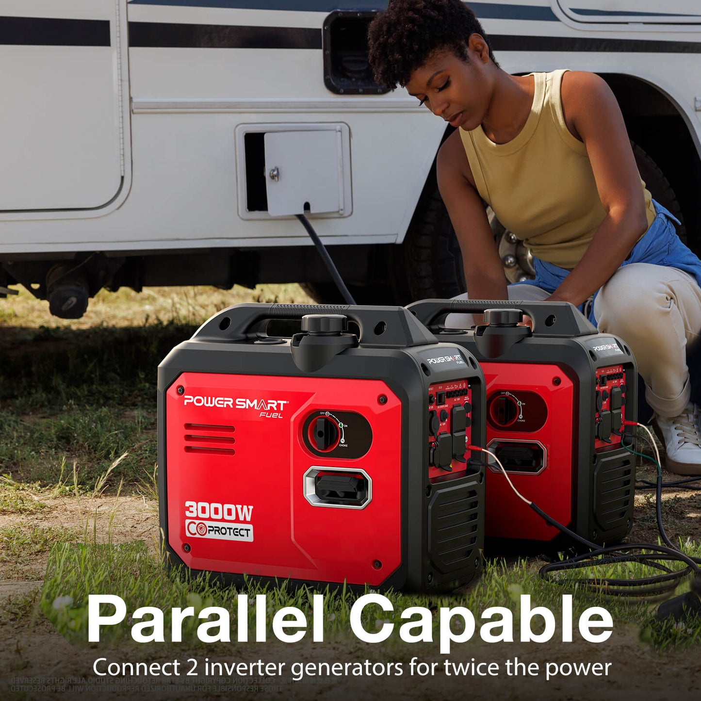 3000W Inverter Gas Generator w/ CO Alert