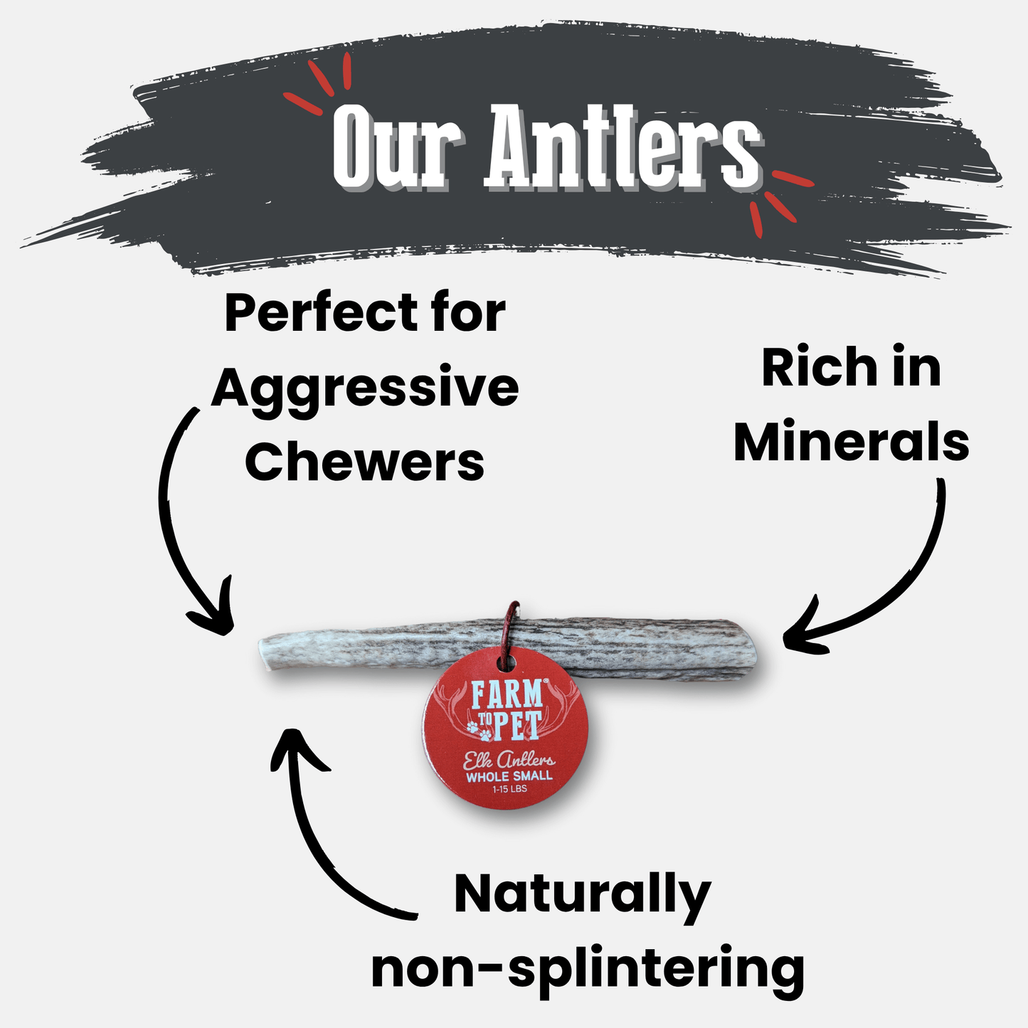 Elk Antler Dog Chews | All-Natural