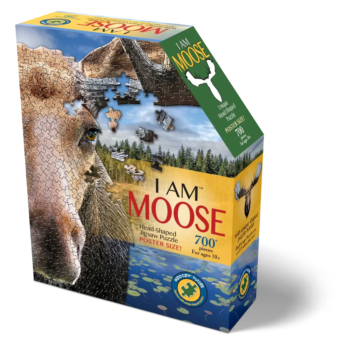I Am Moose 700 Piece Head Shaped Jigsaw Puzzle