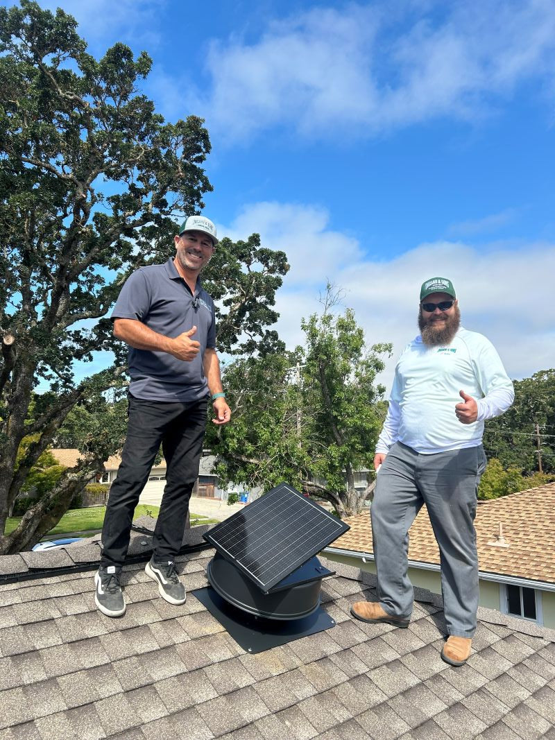 12" Solar Attic Vent Fan -55W