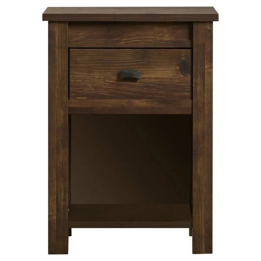 Farmhouse  Nightstand  in Rustic Pine Finish