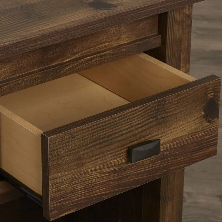 Farmhouse  Nightstand  in Rustic Pine Finish