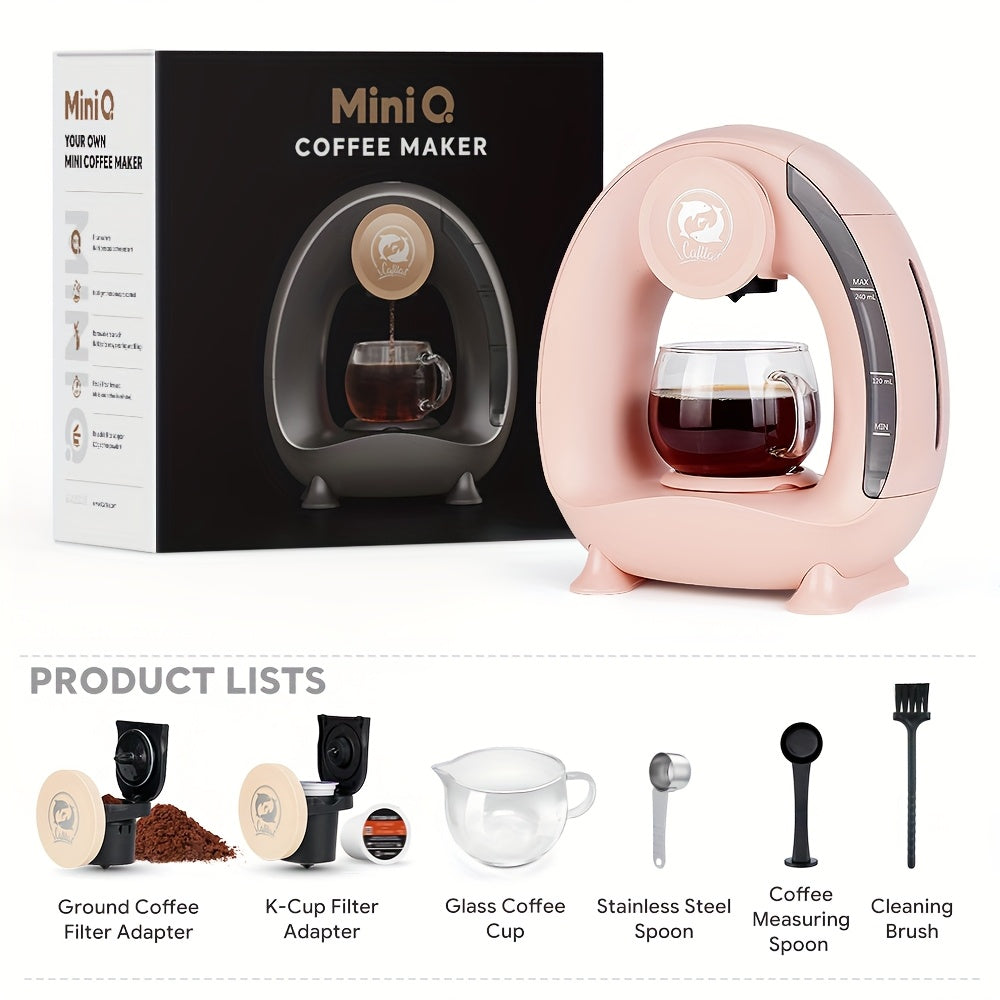 2 in 1 Coffee Maker K Cup & Ground Coffee Brewer 4-8 Cup Size