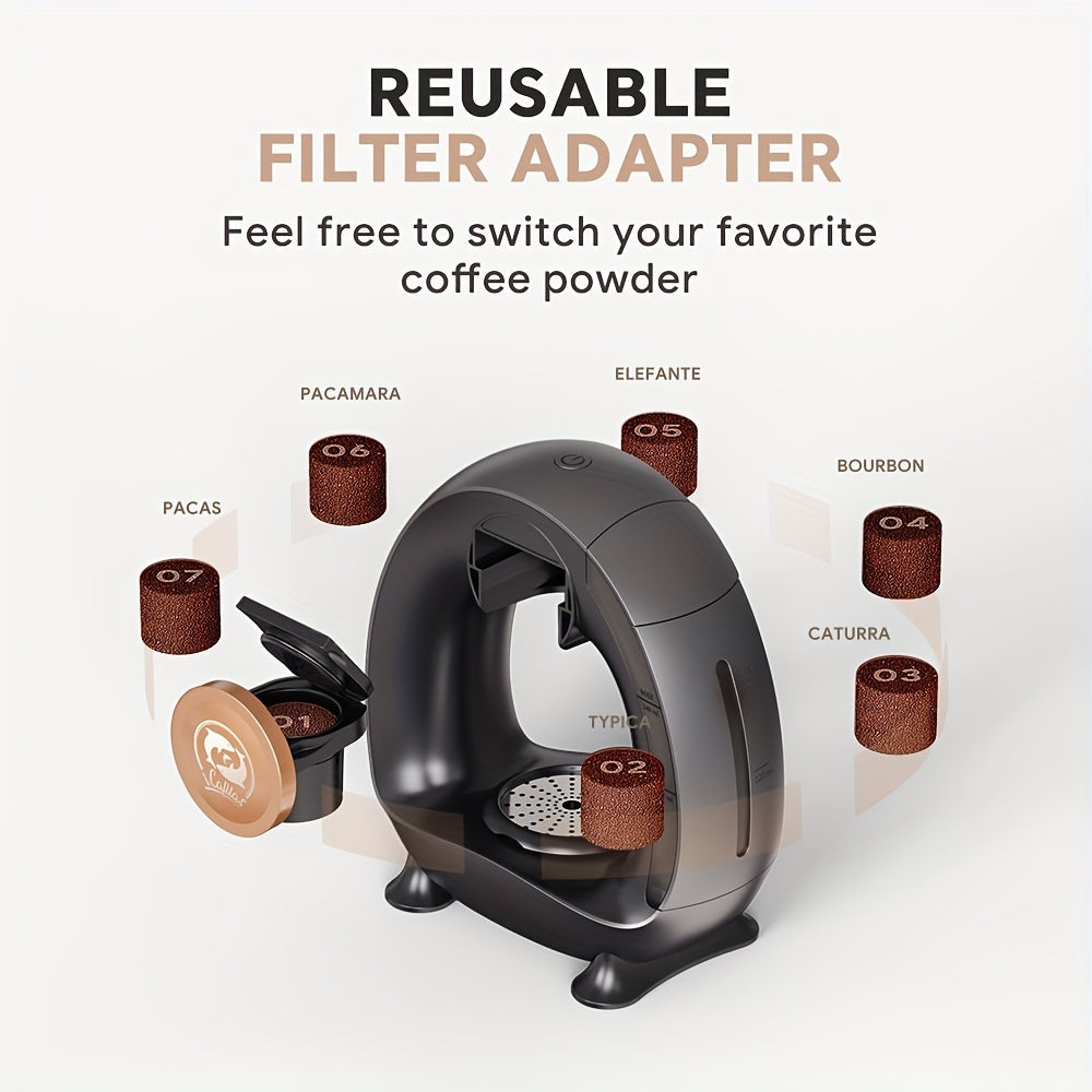 2 in 1 Coffee Maker K Cup & Ground Coffee Brewer 4-8 Cup Size