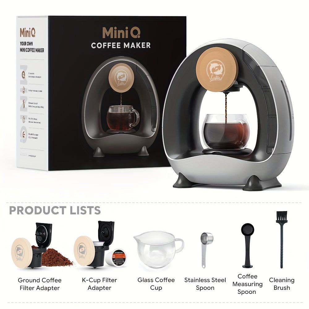 2 in 1 Coffee Maker K Cup & Ground Coffee Brewer 4-8 Cup Size