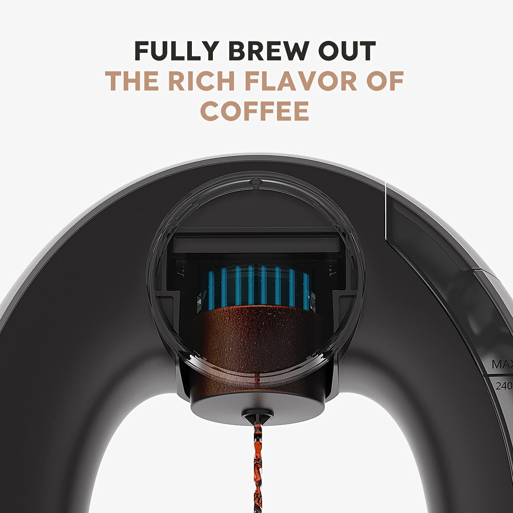 2 in 1 Coffee Maker K Cup & Ground Coffee Brewer 4-8 Cup Size