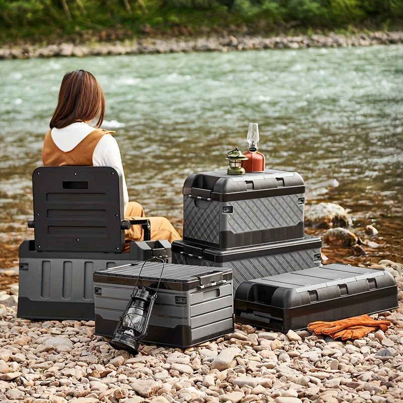 Foldable Camping Stool & Storage Bag Outdoor Chair