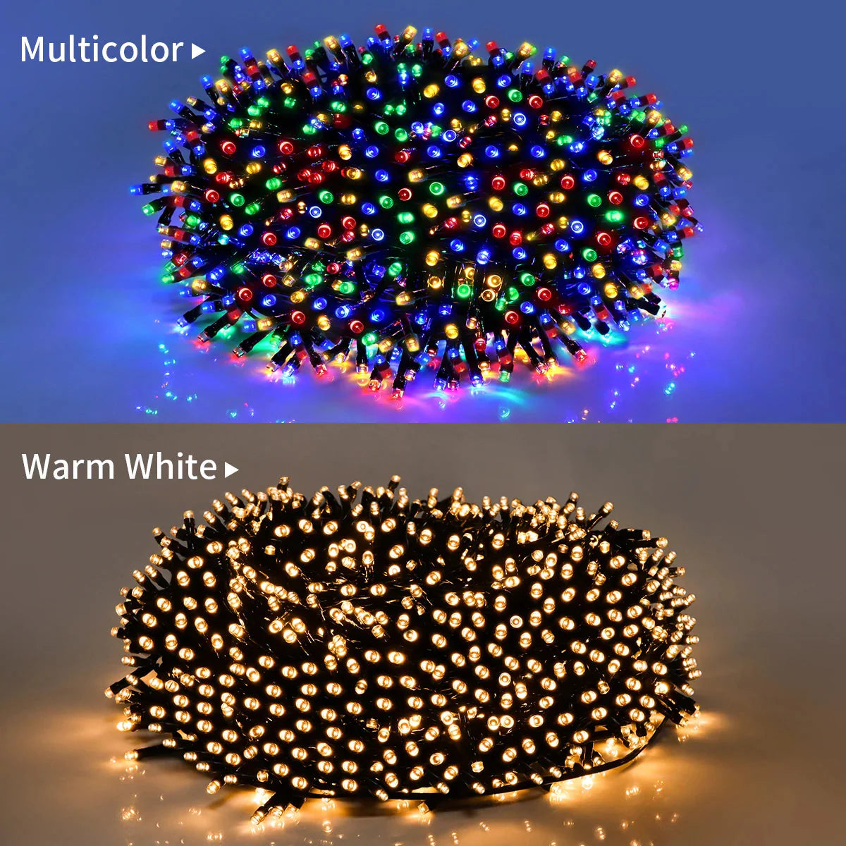 Solar Panel Fast Charge Outdoor String Fairy Light 100M 1000 LED