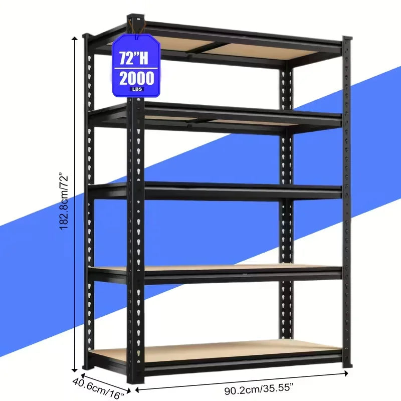 Garage Shelving Storage Shelves 72"/60"H