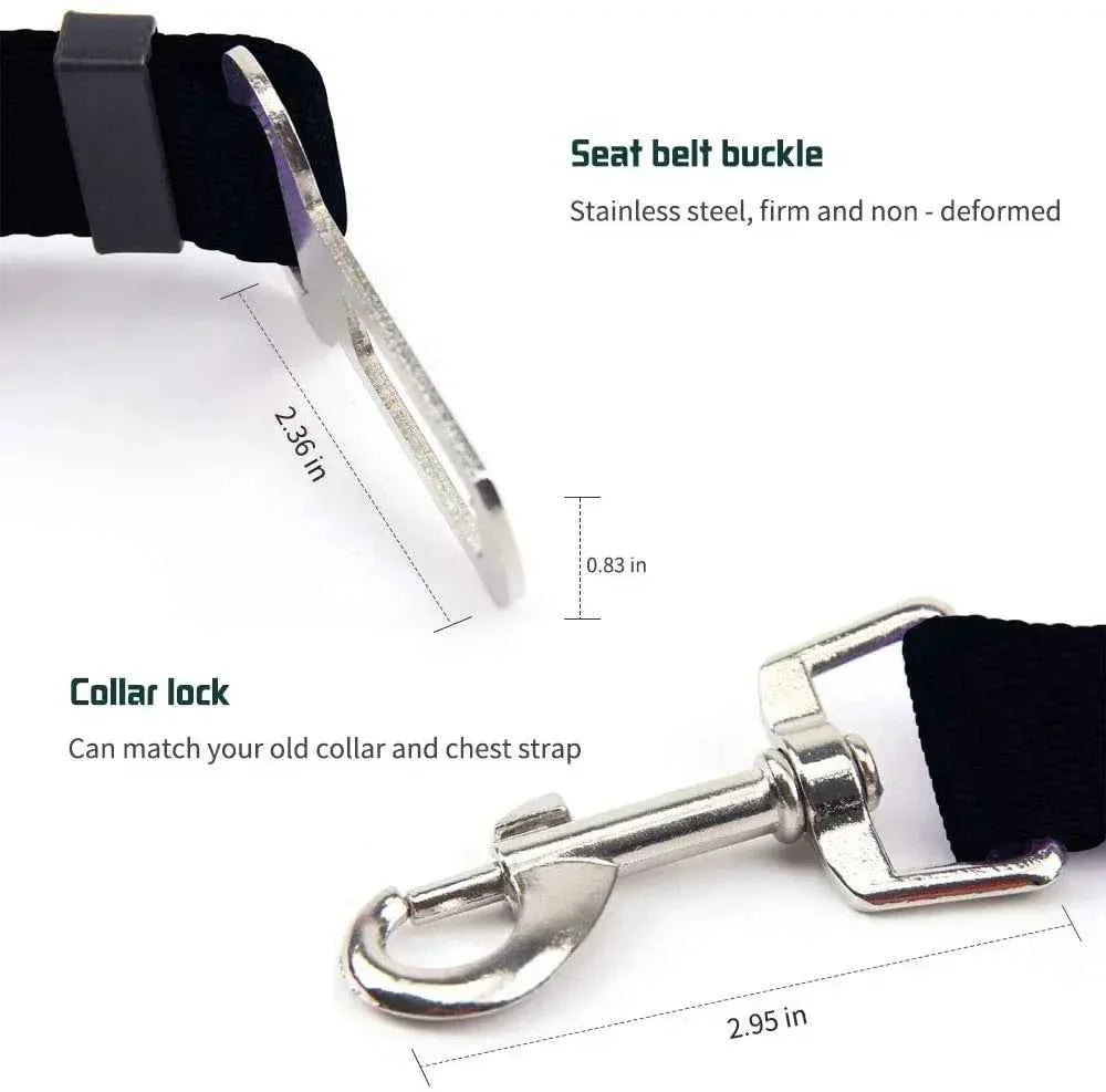 Pet Car Seat Belt Harness – Safety Clip for Dogs & Cats