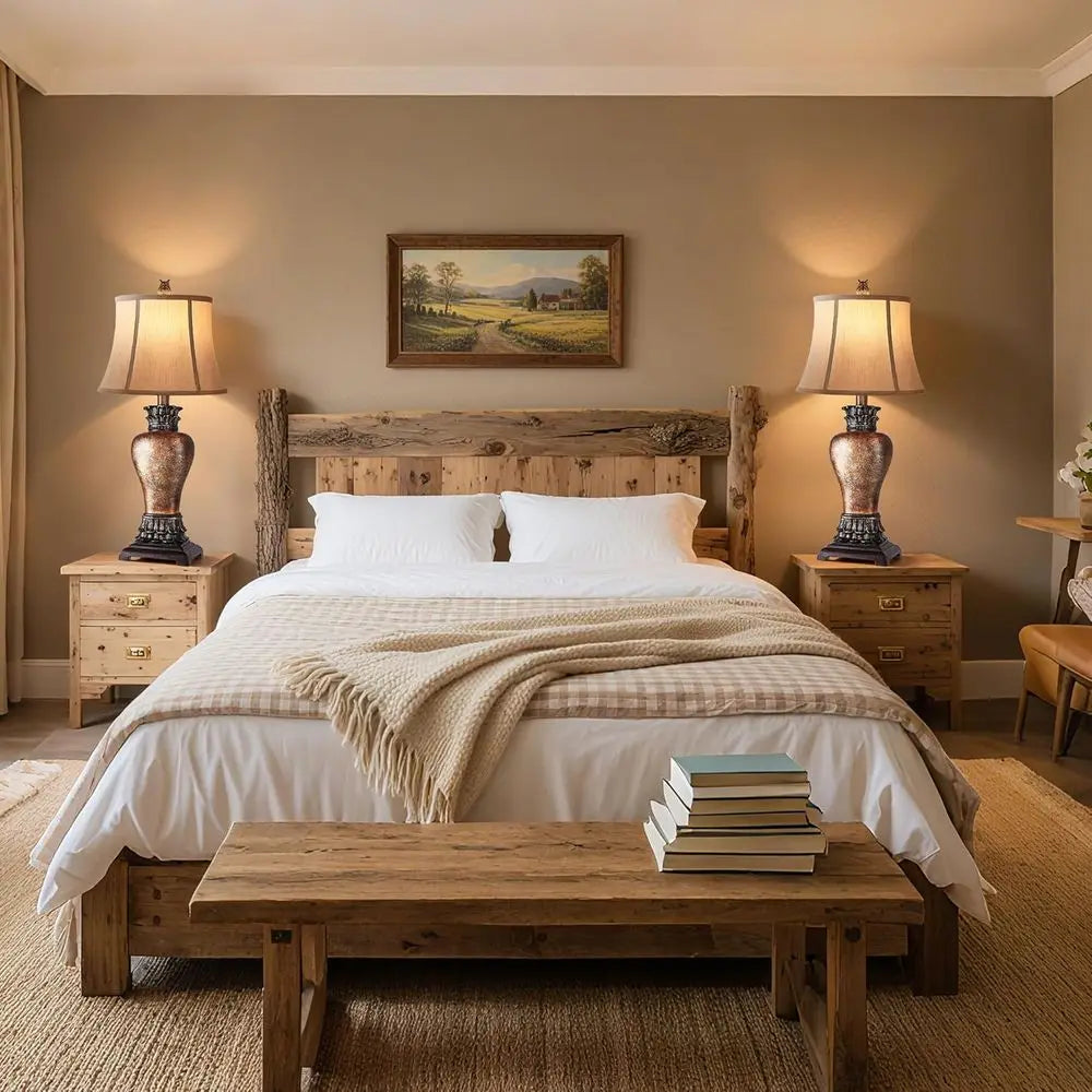 Rustic Tall Armhouse Table Lamps