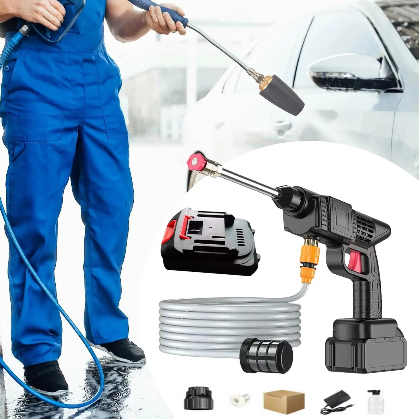 Cordless Pressure Washer - Remote Water Source
