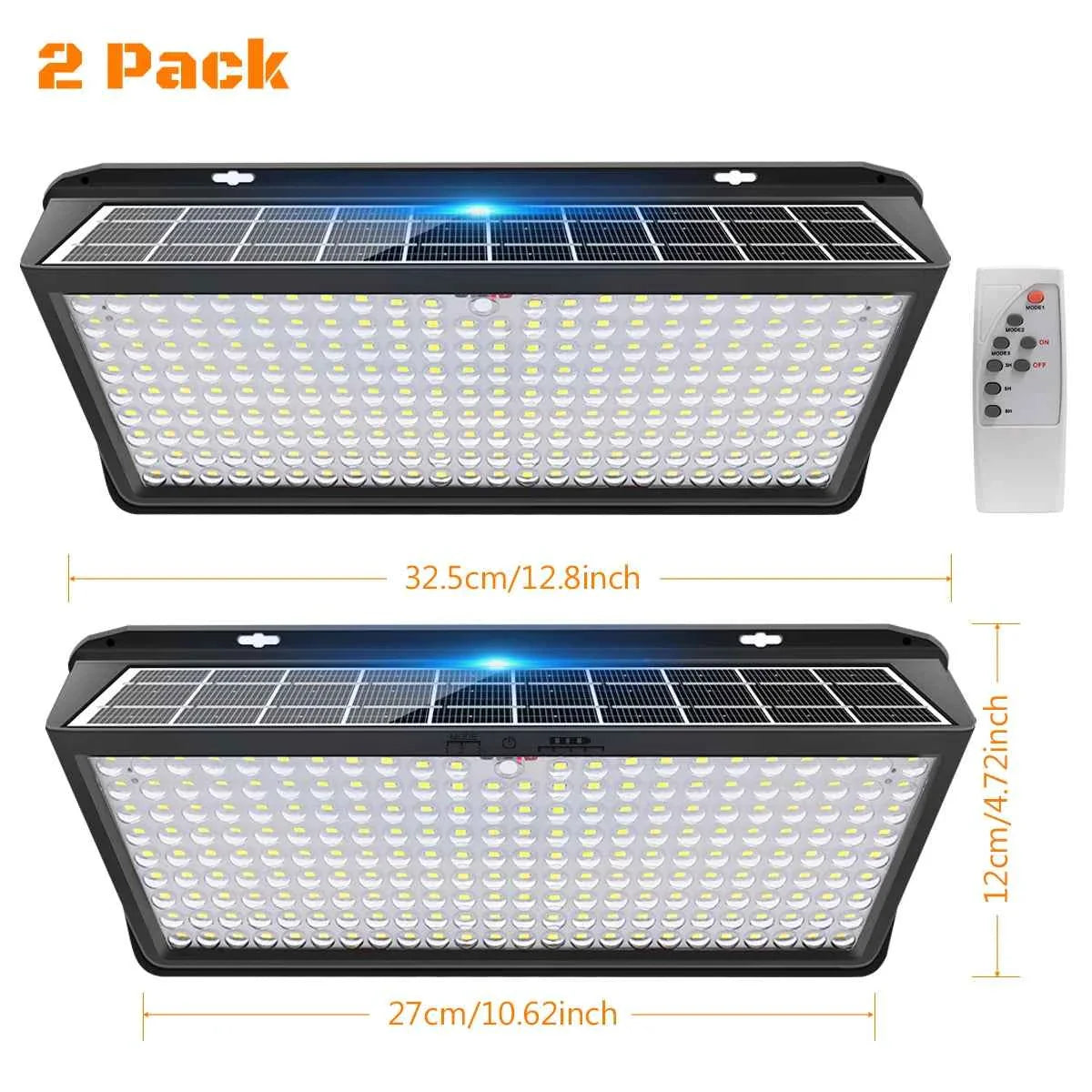 Solar Lights Outdoor Waterproof Motion Sensor w/ 3 Modes IP65 Waterproof