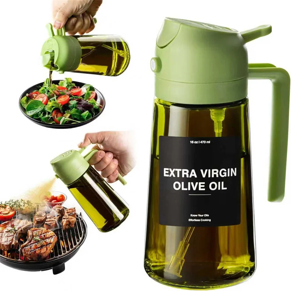 Olive Oil Dispenser 2 in 1- Spray & Pour