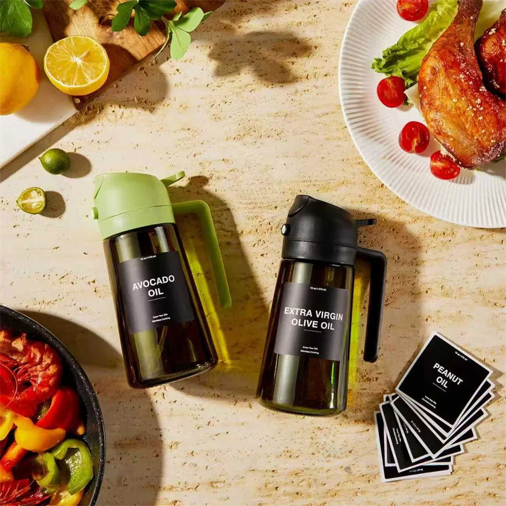 Olive Oil Dispenser 2 in 1- Spray & Pour