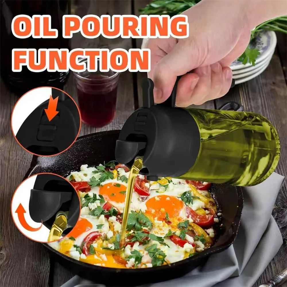 Olive Oil Dispenser 2 in 1- Spray & Pour