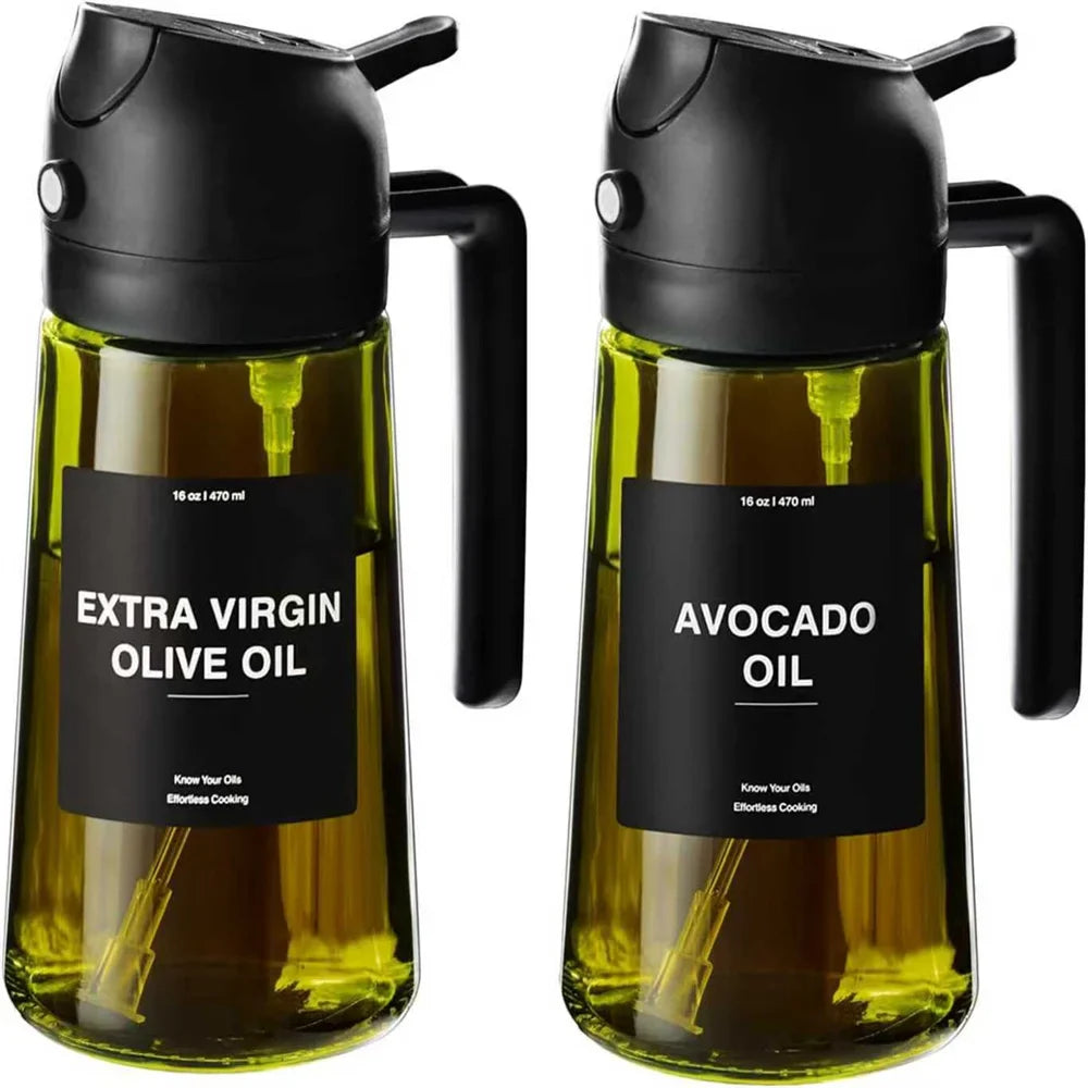 Olive Oil Dispenser 2 in 1- Spray & Pour