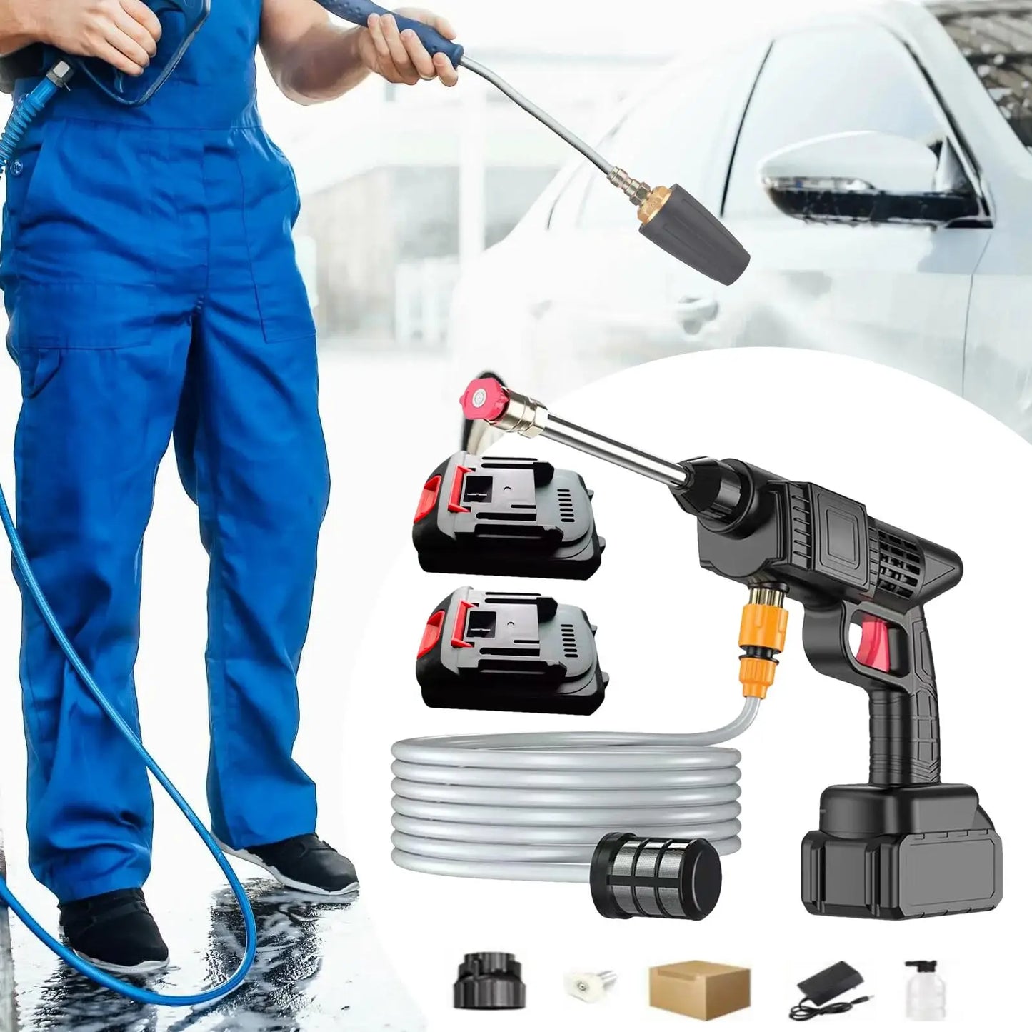 Cordless Pressure Washer - Remote Water Source