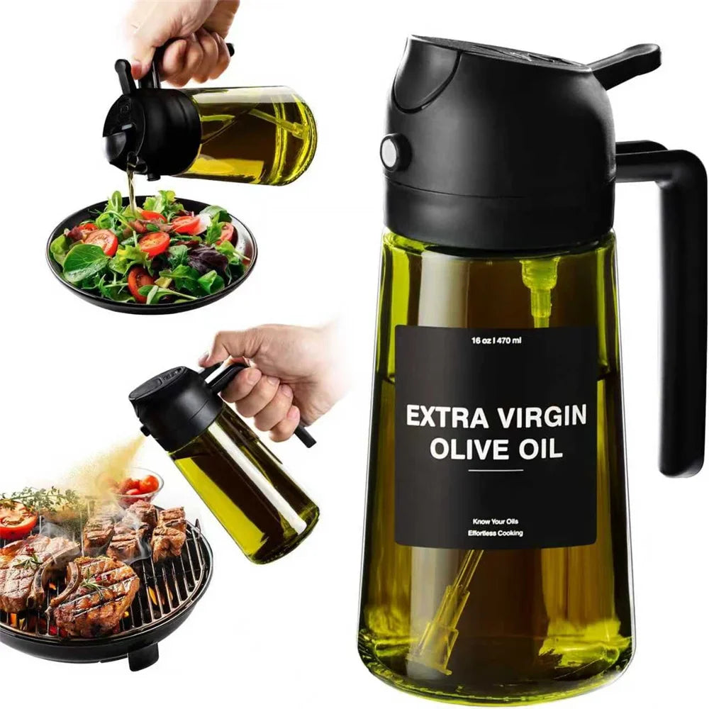 Olive Oil Dispenser 2 in 1- Spray & Pour