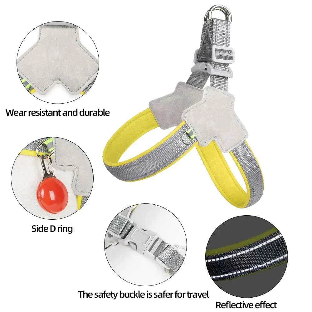 Reflective No-Pull Dog Harness – Vest for Small & Medium Dogs
