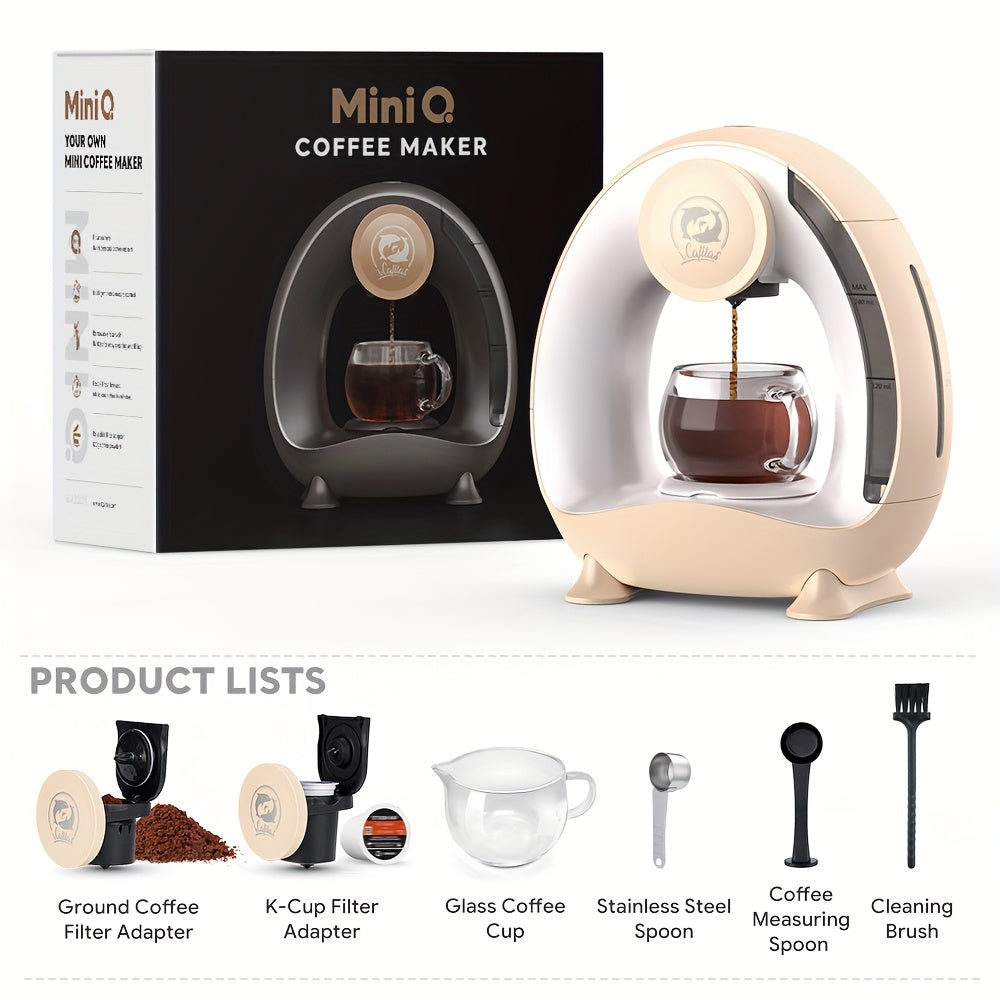 2 in 1 Coffee Maker K Cup & Ground Coffee Brewer 4-8 Cup Size
