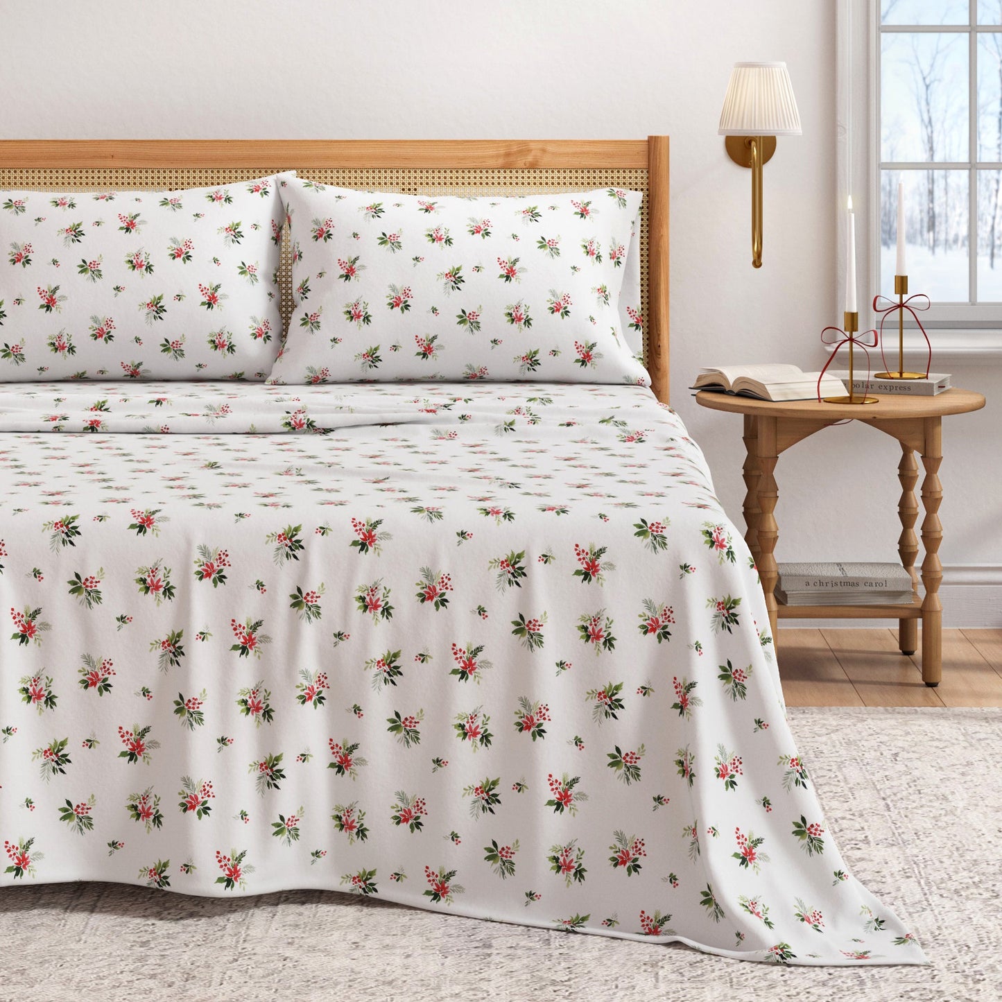 Turkish Cotton Flannel Sheet Set - Elevated Holiday Collection