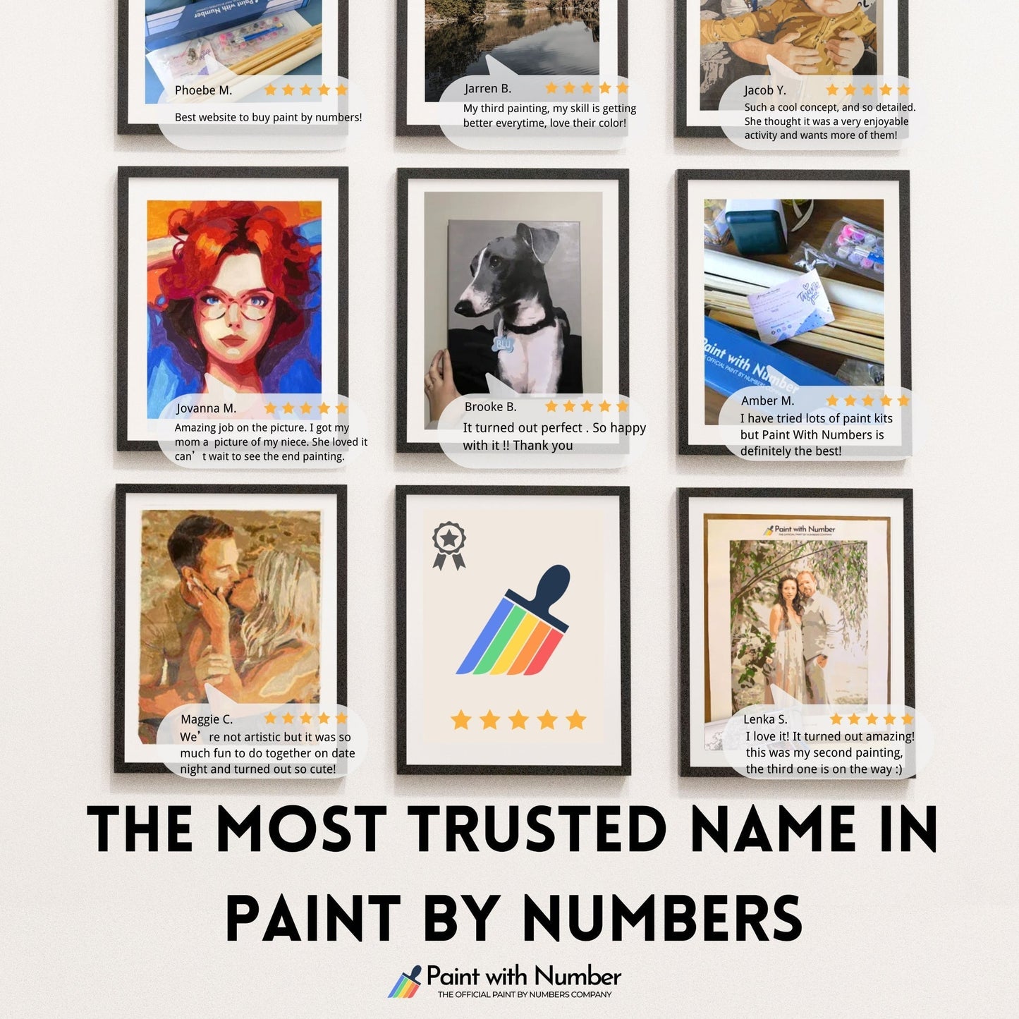Custom Paint by Numbers Kit - Made in USA