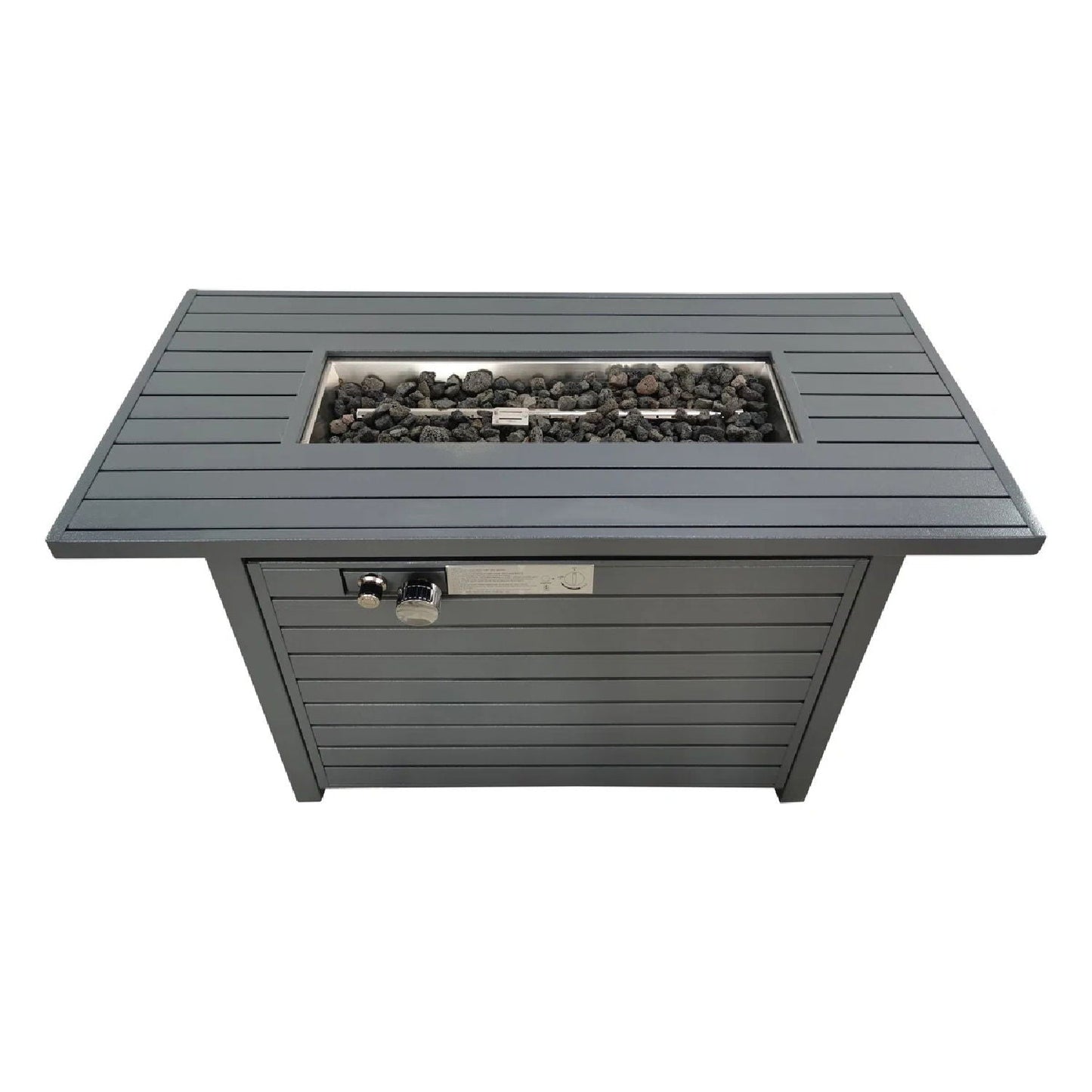 Outdoor Gas Fire Pit Table - Gray