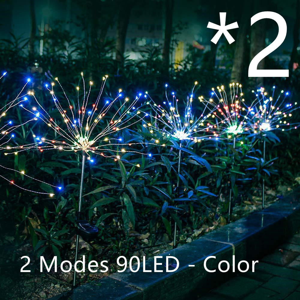 Solar Fireworks Light LED Light String
