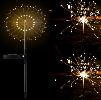 Solar Fireworks Light LED Light String