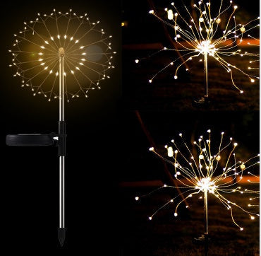 Solar Fireworks Light LED Light String