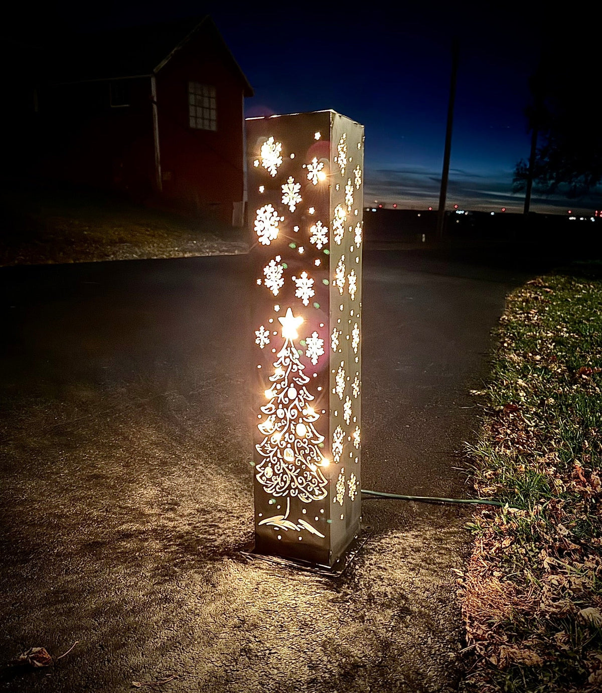 Enchanted Evergreen Solar Pillar
