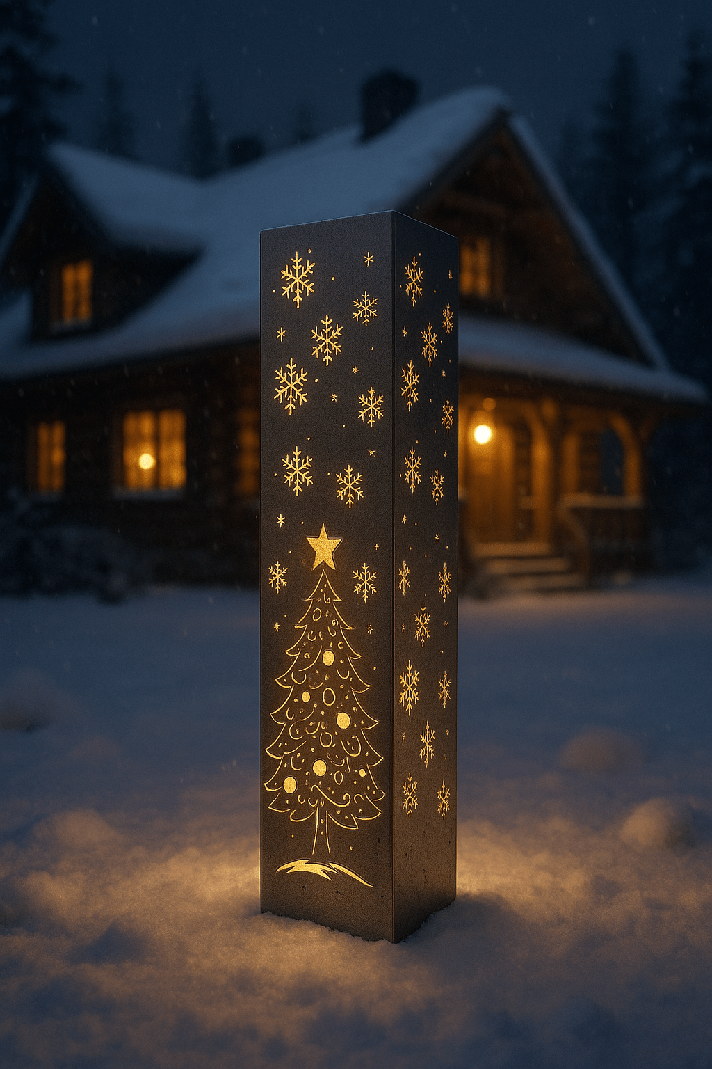 Enchanted Evergreen Solar Pillar