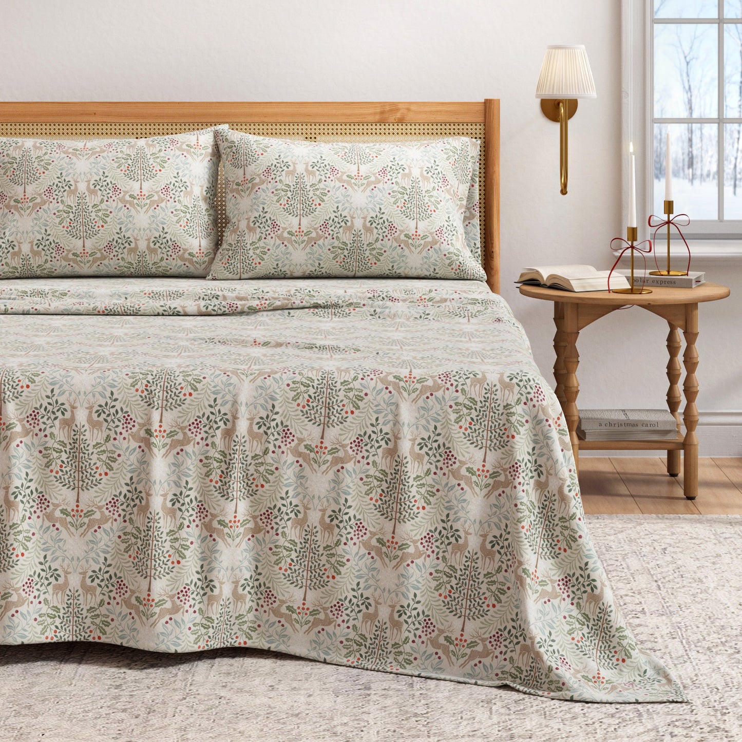 Turkish Cotton Flannel Sheet Set - Elevated Holiday Collection