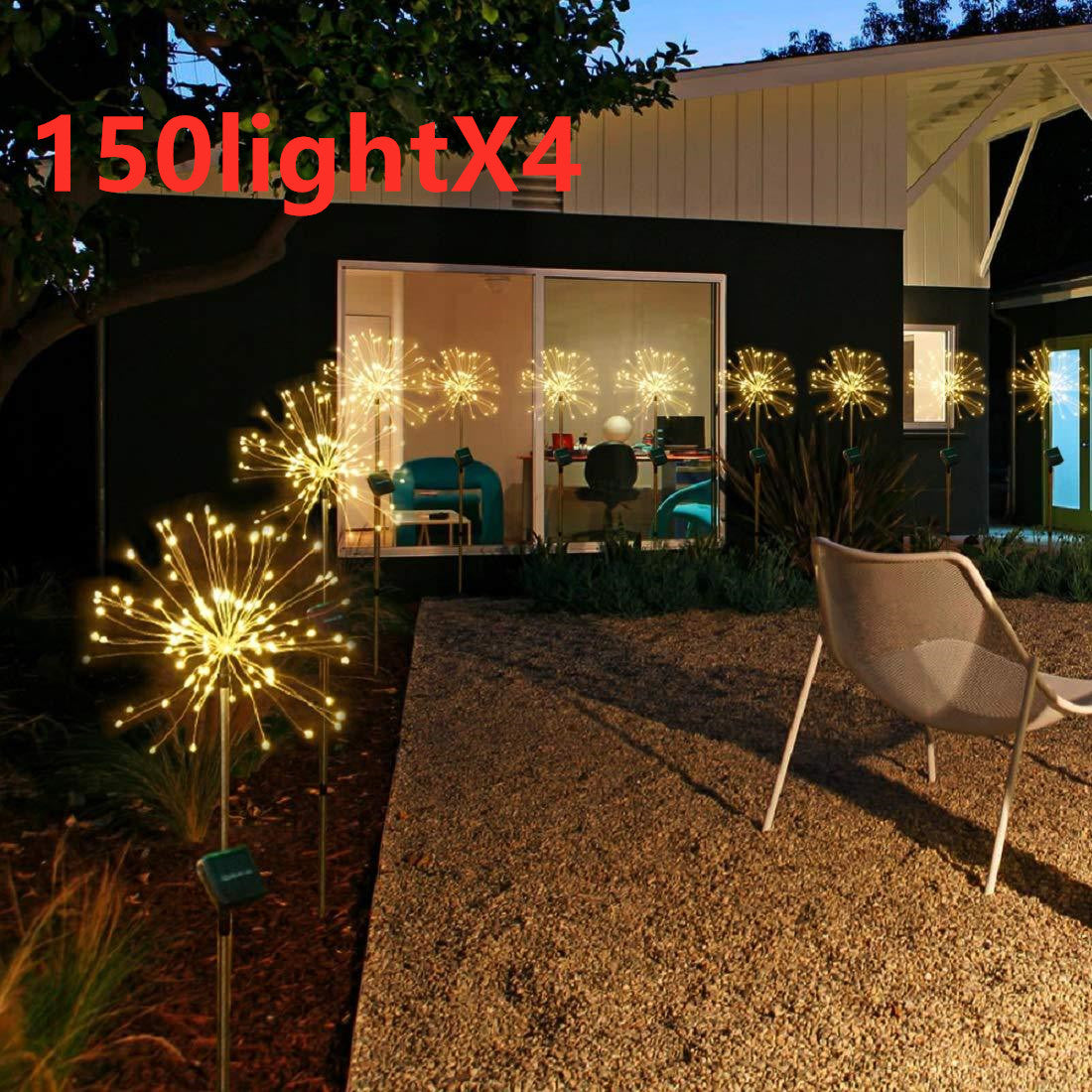 Solar Fireworks Light LED Light String