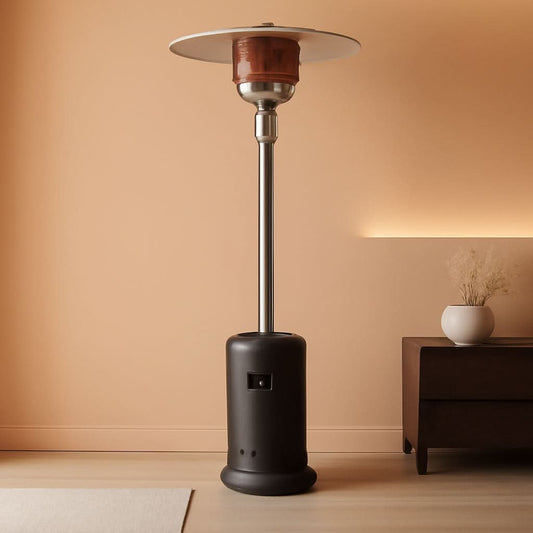 Outdoor Patio Heater w/ Wheels Bronze 46K BTU