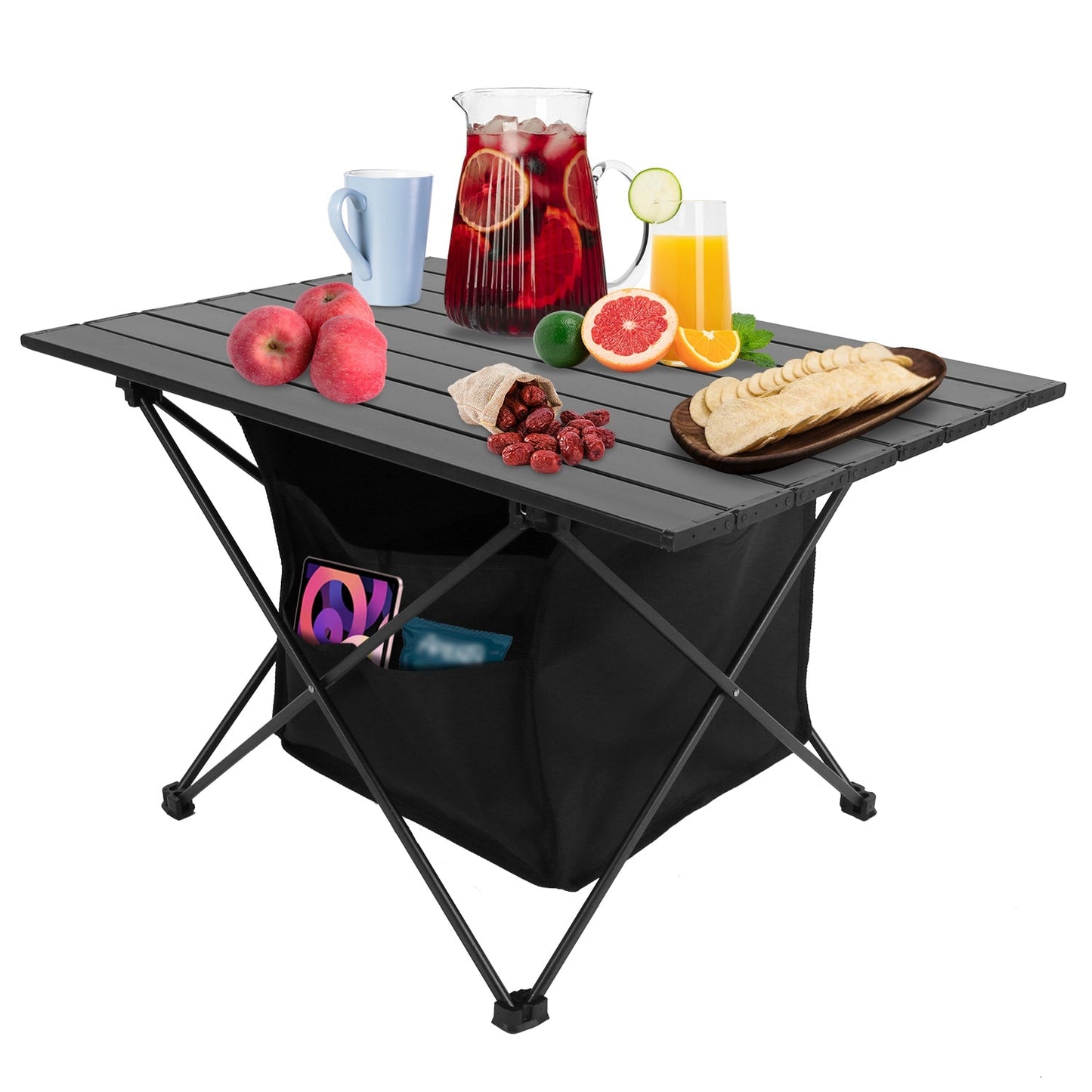 Foldable Camping Table With Storage