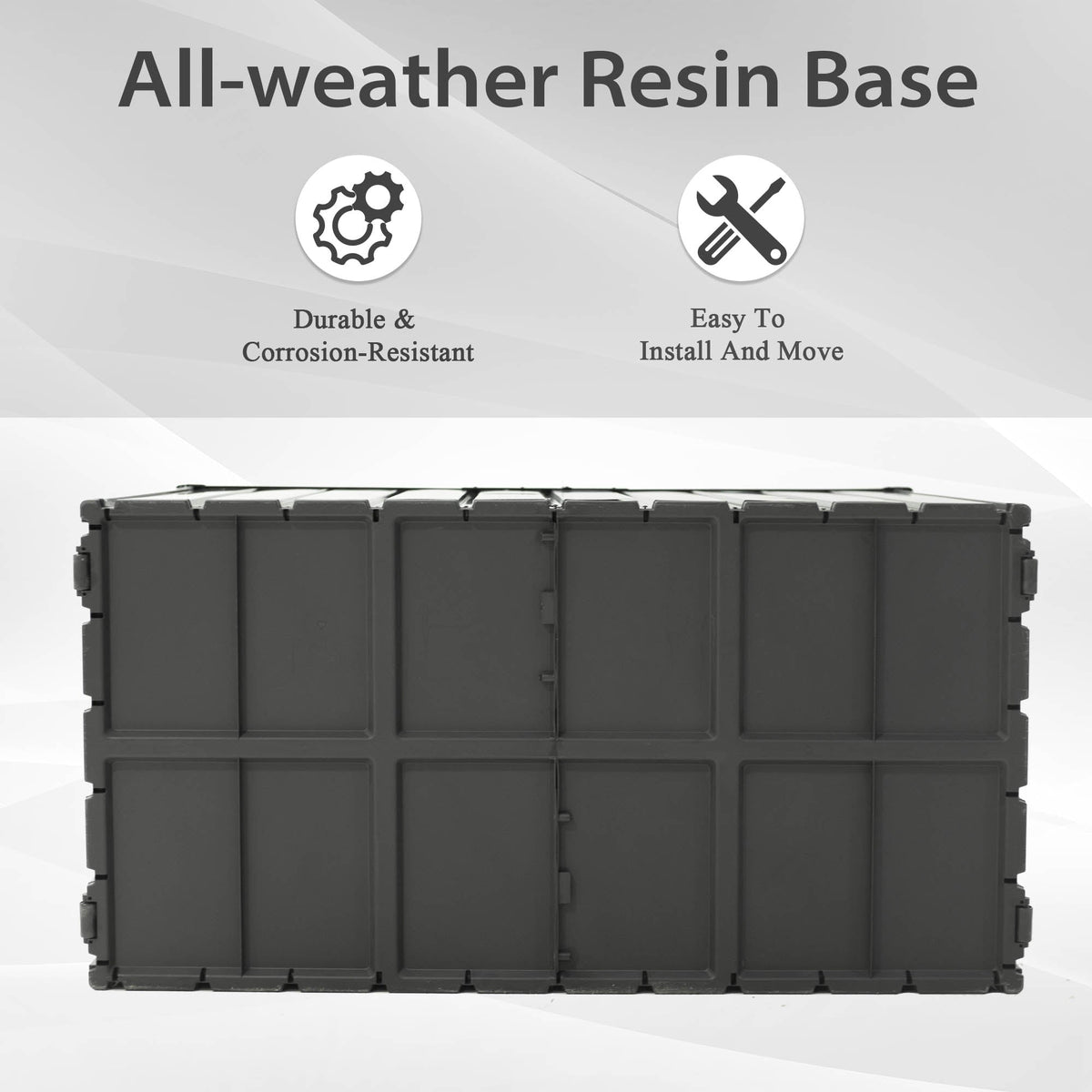 160 Gallon Outdoor Storage Deck Box Waterproof Patio Storage Bin