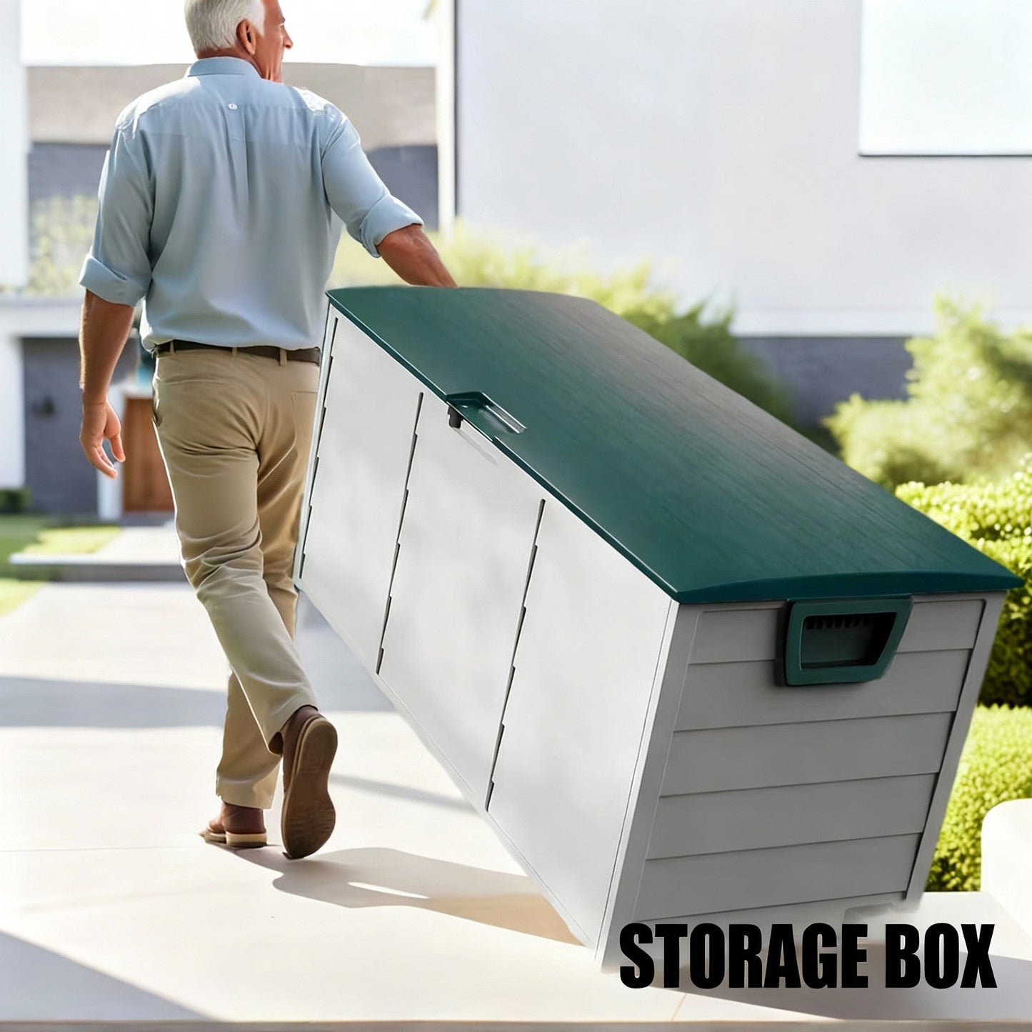 Heavy-Duty Outdoor Deck Box – Waterproof Patio Storage Box