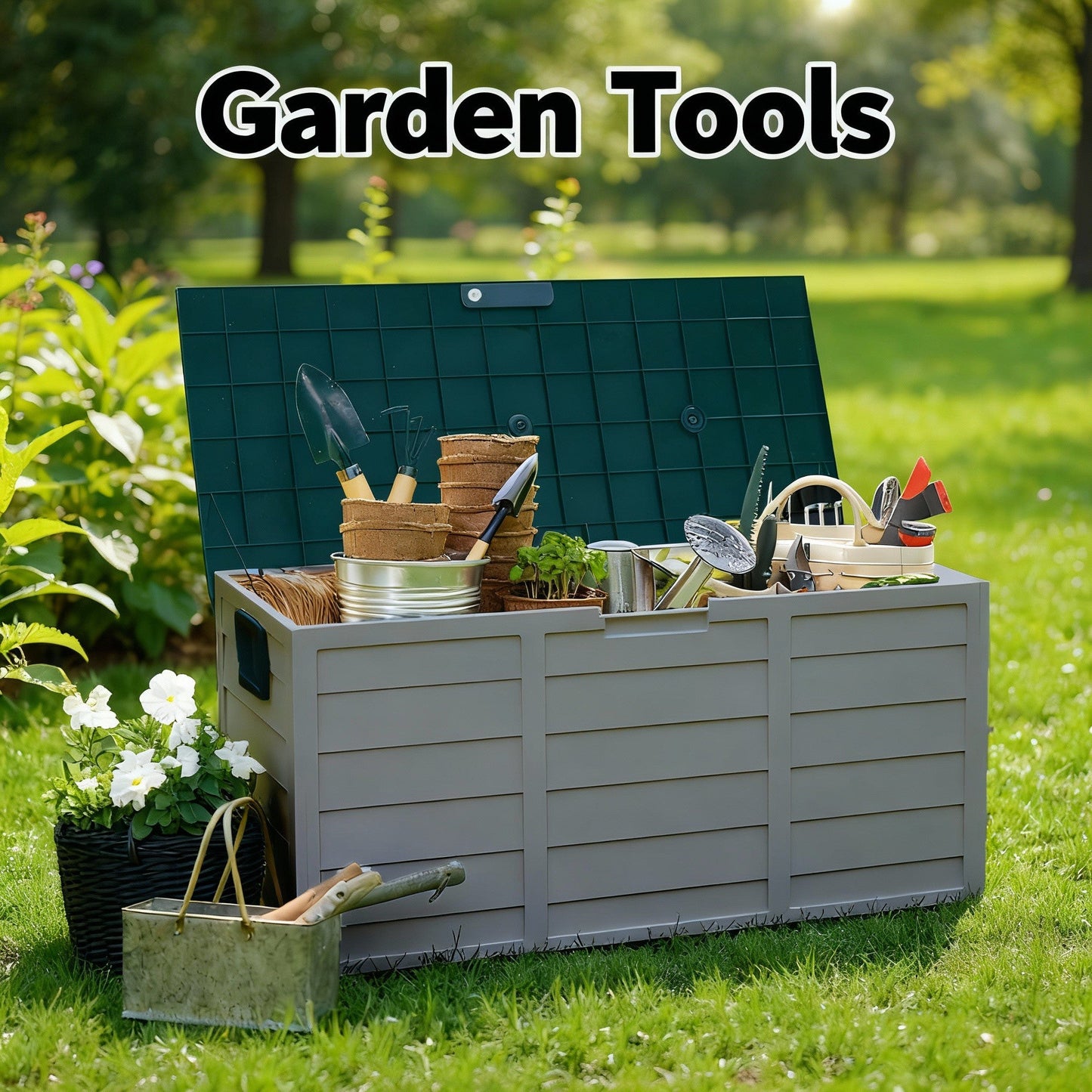 Heavy-Duty Outdoor Deck Box – Waterproof Patio Storage Box