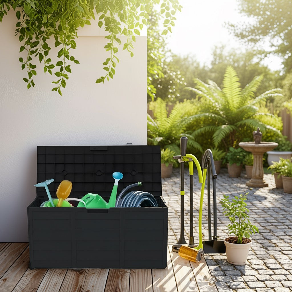Heavy-Duty Outdoor Deck Box – Waterproof Patio Storage Box