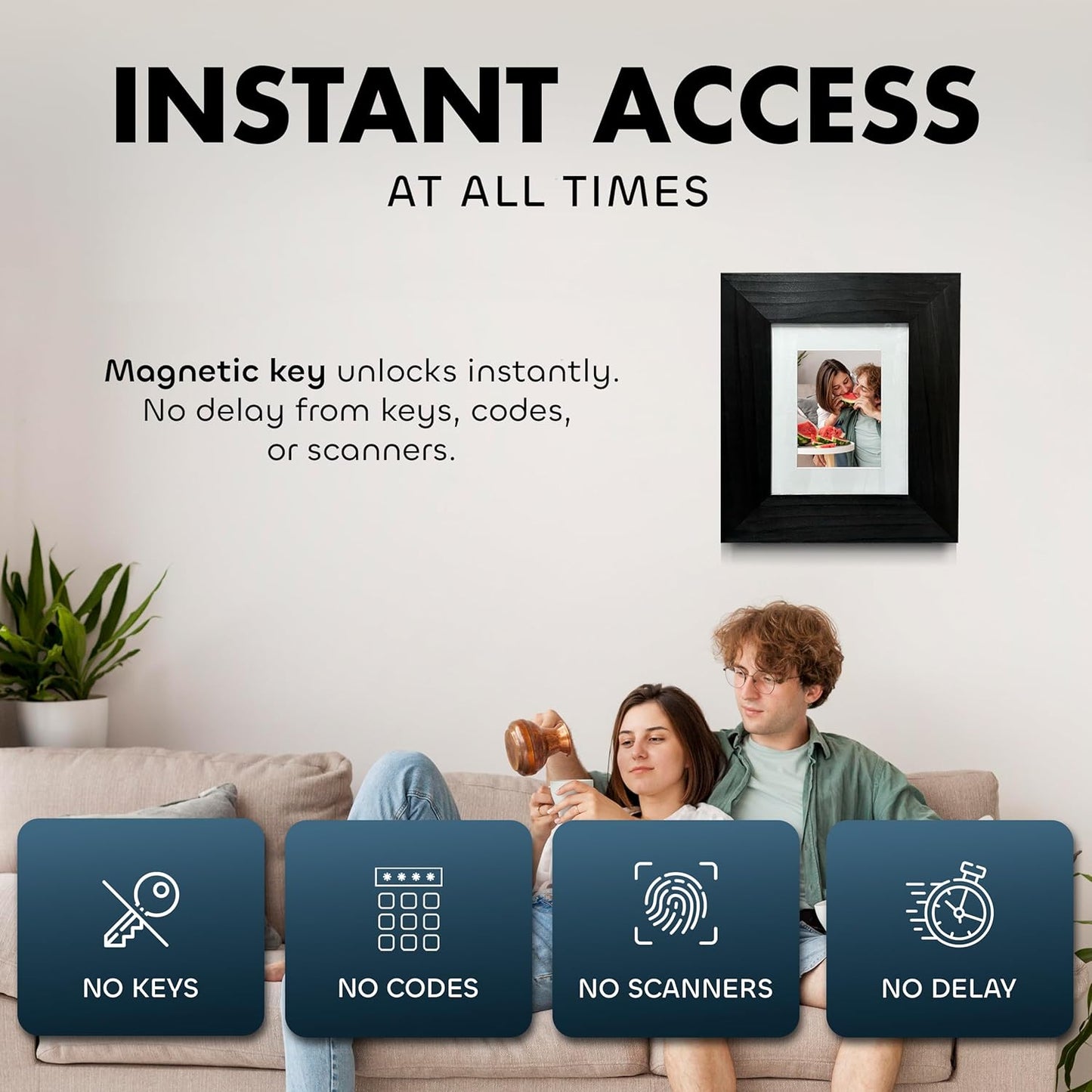Hidden Gun/Valuables Safe Picture Frame