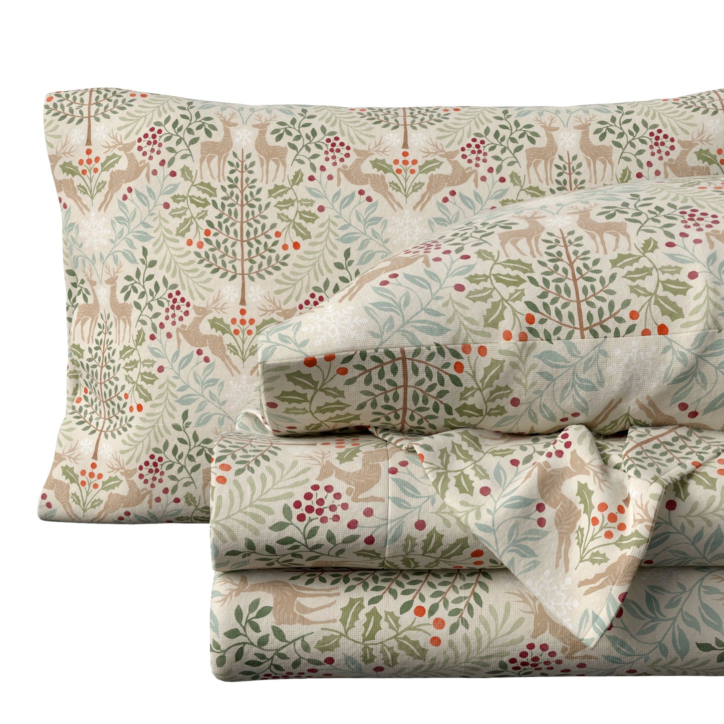 Turkish Cotton Flannel Sheet Set - Elevated Holiday Collection