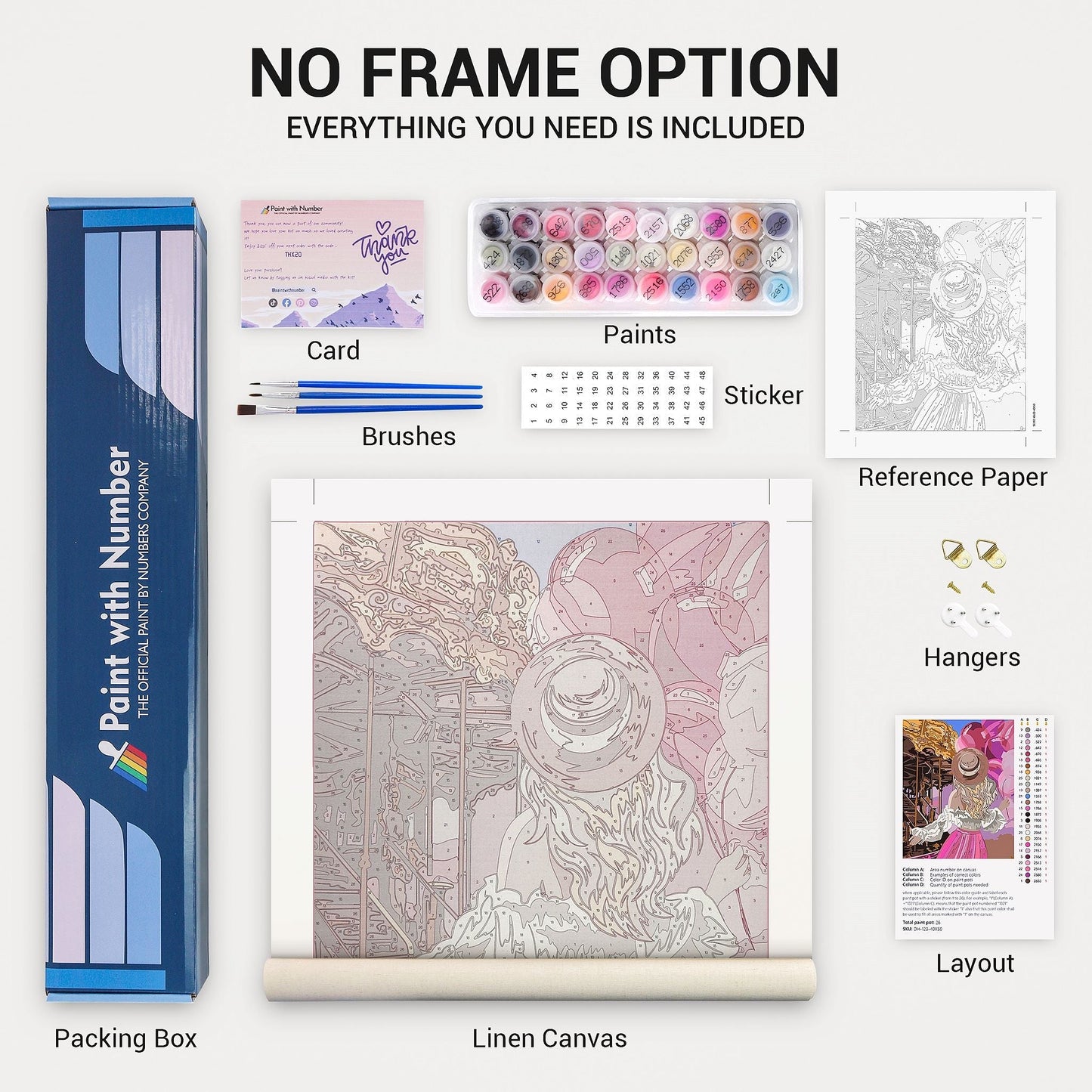 Custom Paint by Numbers Kit - Made in USA