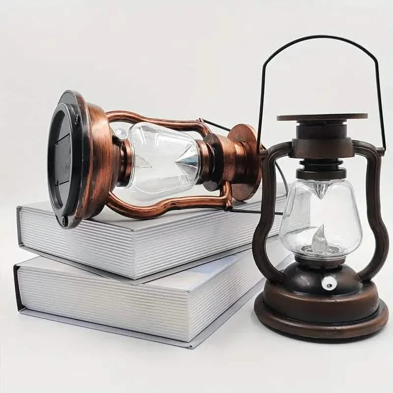 Retro Kerosene Lamp LED Horse Lantern Outdoor