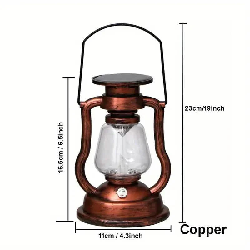 Retro Kerosene Lamp LED Horse Lantern Outdoor
