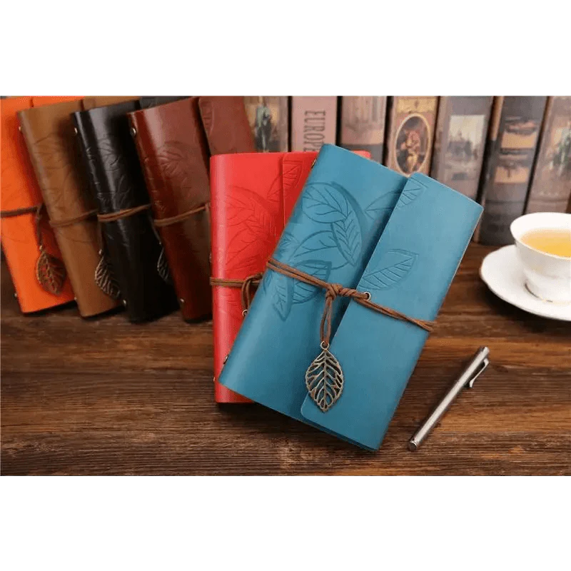 Vintage Leather Diary Notebook Journal